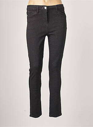 Pantalon slim broderie rivets taille normale noir JULIE GUERLANDE femme