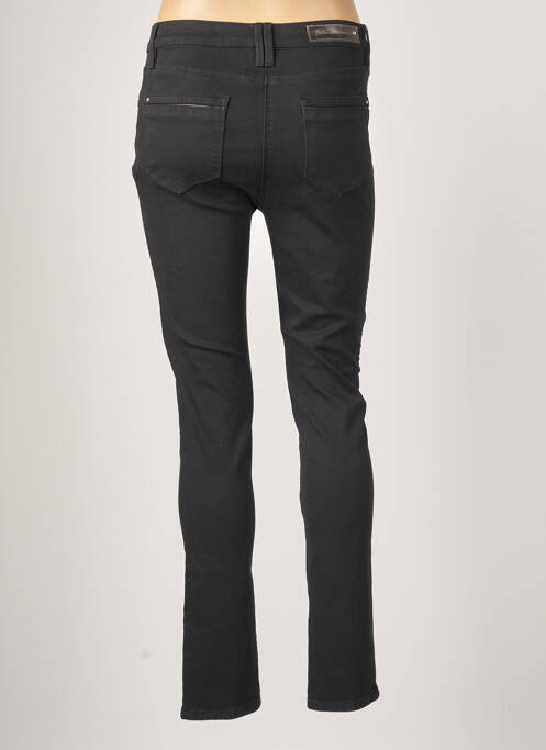 Pantalon slim broderie rivets taille normale noir JULIE GUERLANDE femme
