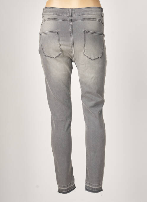 Pantalon slim gris C'EST BEAU LA VIE pour femme