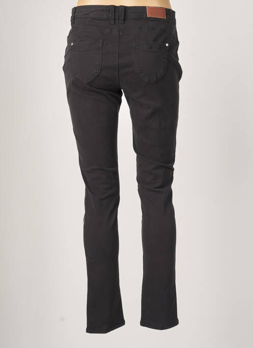 Pantalon slim noir C'EST BEAU LA VIE pour femme