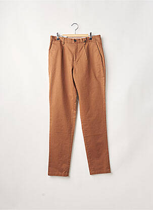 Pantalon droit stretch taille normale marron ODB homme