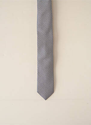 Cravate effet matière satinée gris ODB homme