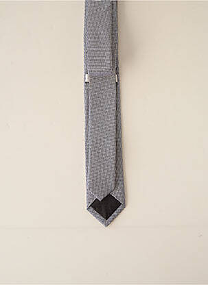 Cravate effet matière satinée gris ODB homme