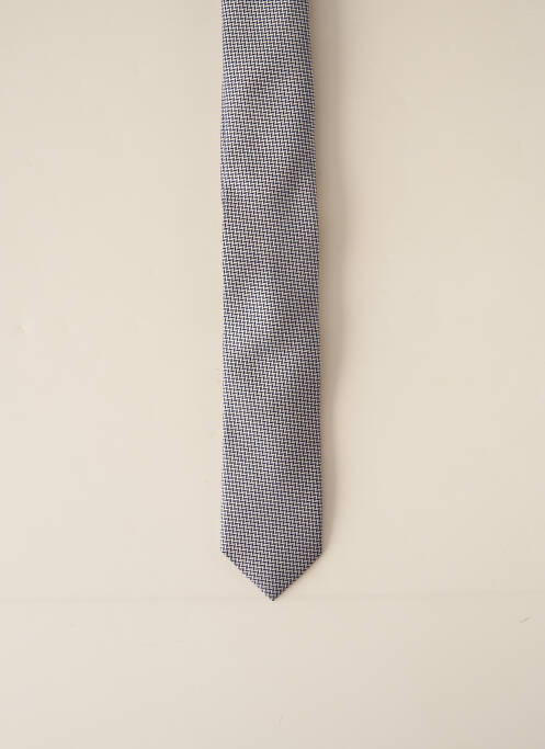 Cravate effet matière satinée gris ODB homme