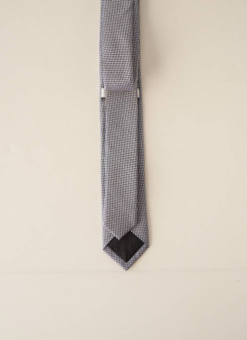 Cravate effet matière satinée gris ODB homme