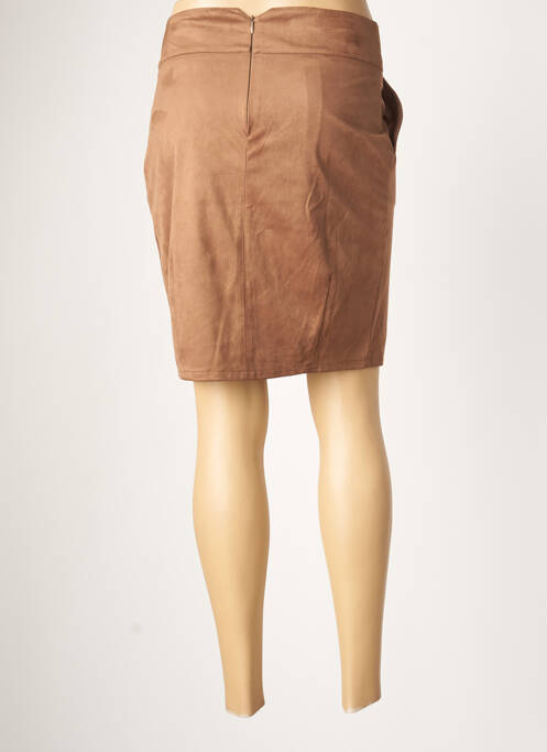 Jupe mi-longue marron LE PETIT BAIGNEUR pour femme