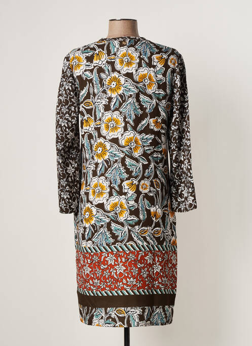 Robe mi-longue marron LE PETIT BAIGNEUR pour femme