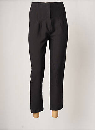 Pantalon noir taille haute pas outlet cher