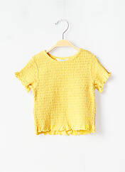 T-shirt jaune MAYORAL pour fille seconde vue
