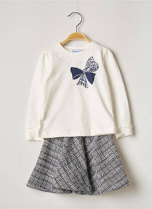Ensemble jupe bleu MAYORAL pour fille