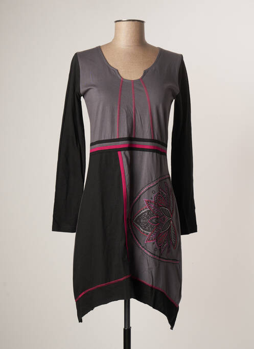 Robe courte gris ALLER SIMPLEMENT pour femme