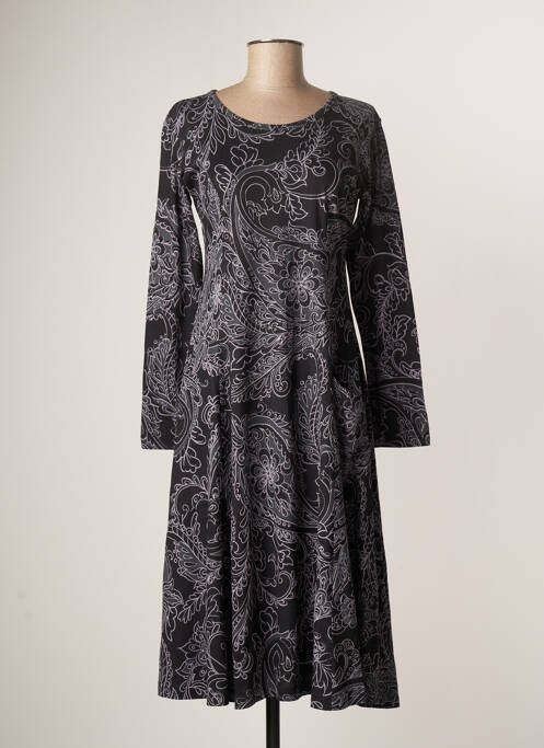 Robe mi-longue noir ALLER SIMPLEMENT pour femme