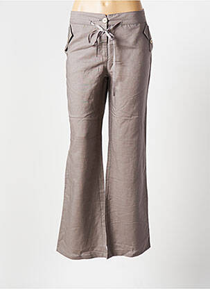 Pantalon large gris A.C.B. pour femme
