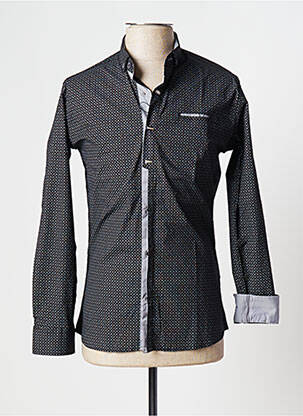 Chemise manches longues noir CLUB JU PARIS pour homme