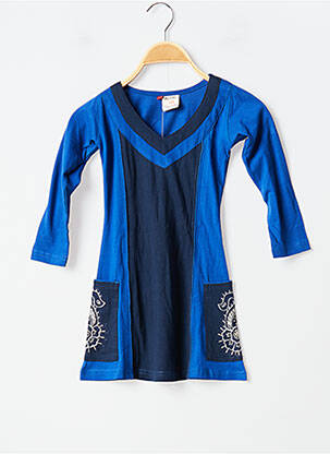 Robe mi-longue bleu ALLER SIMPLEMENT pour fille