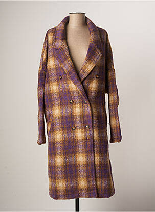 Manteau long violet LA PETITE ETOILE pour femme