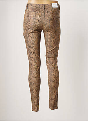 Pantalon slim stretch taille normale marron VILA femme