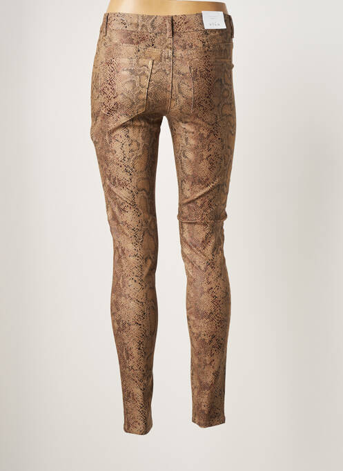 Pantalon slim marron VILA pour femme