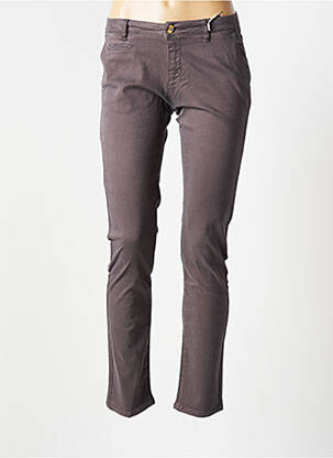 Pantalon chino taille basse taille basse gris LAB DIP PARIS femme