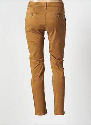 Pantalon chino taille basse taille basse marron LAB DIP PARIS femme