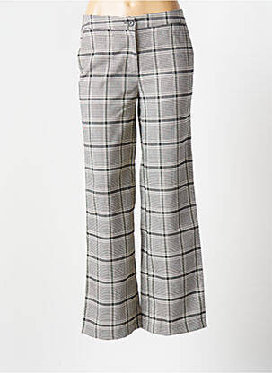 Pantalon large gris ICHI pour femme