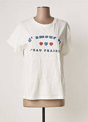 T-shirt blanc CHERRY PARIS pour femme seconde vue