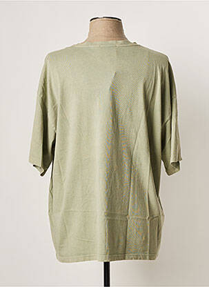 T-shirt imprimé fantaisie manches courtes vert MY ESSENTIAL WARDROBE femme