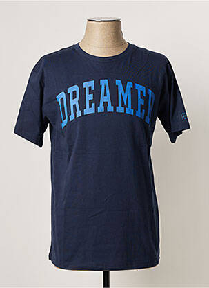 T-shirt imprimé fantaisie manches courtes bleu MY ESSENTIAL WARDROBE femme