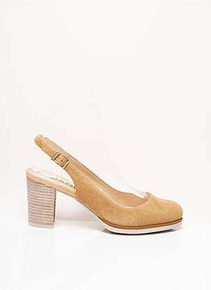 Sandales/nu pieds fermeture boucle(s) talon de 7 à 9cm marron GADEA femme