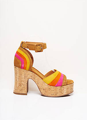 Sandales/Nu pieds jaune MINKA DESIGN pour femme