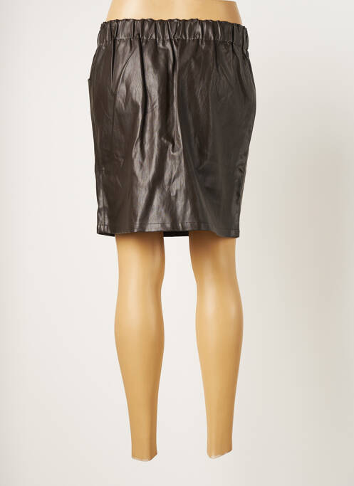 Jupe courte marron C'EST BEAU LA VIE pour femme