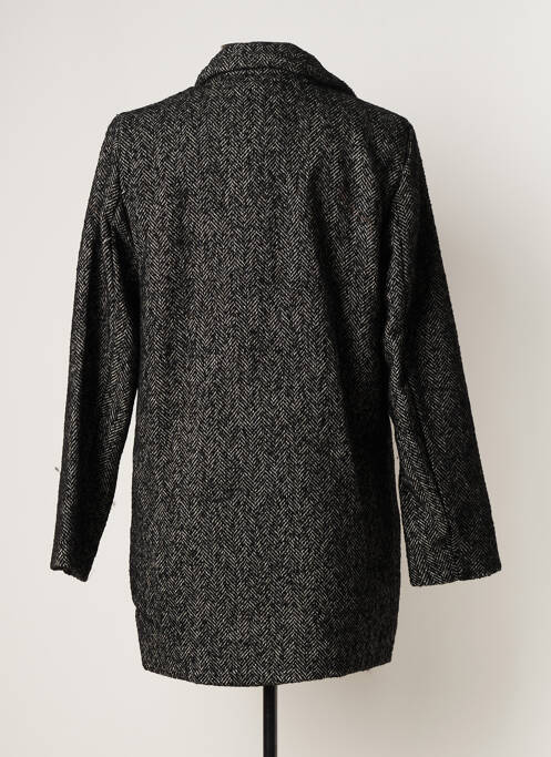 Manteau court noir ICHI pour femme