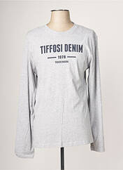 T-shirt gris TIFFOSI pour homme seconde vue