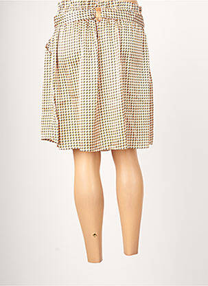 Jupe courte poches orange DEELUXE femme