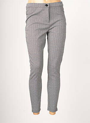 Pantalon slim gris BROADWAY pour femme