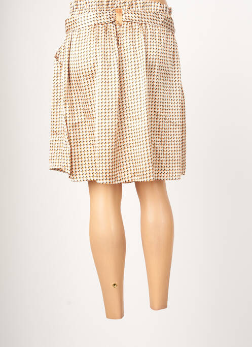 Jupe courte orange DEELUXE pour femme