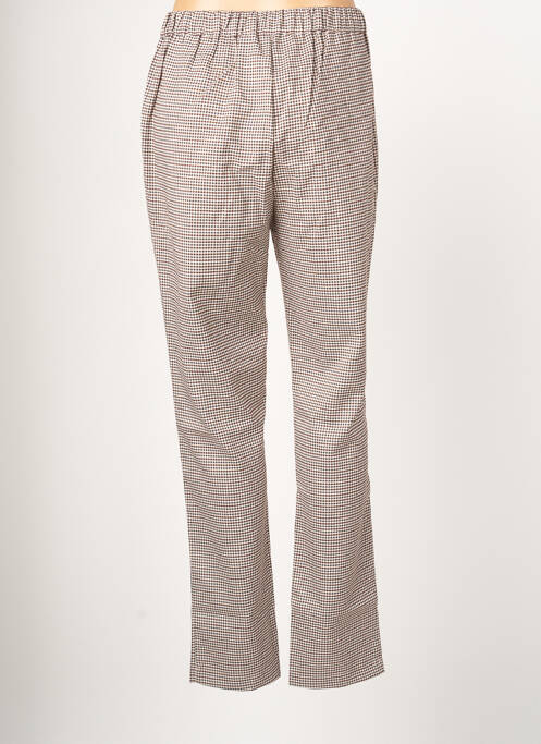 Pantalon droit beige DEELUXE pour femme