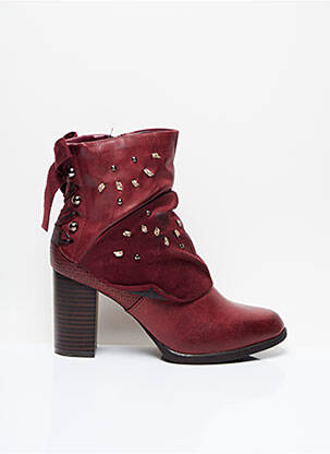 Bottines/Boots rouge FOREVER FOLIE pour femme