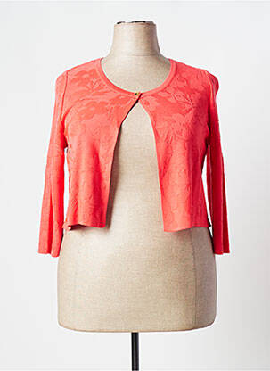 Boléro maille fine orange VIRIATO femme