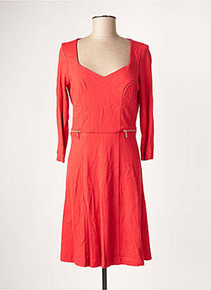 Robe mi-longue manches longues manches longues rouge PAUL BRIAL femme