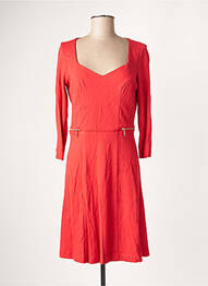 Robe mi-longue manches longues manches longues rouge PAUL BRIAL femme