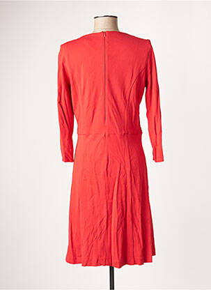 Robe mi-longue manches longues manches longues rouge PAUL BRIAL femme