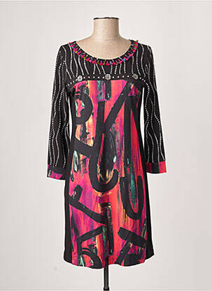 Robe courte manches longues manches longues rose OLIVIER PHILIPS femme