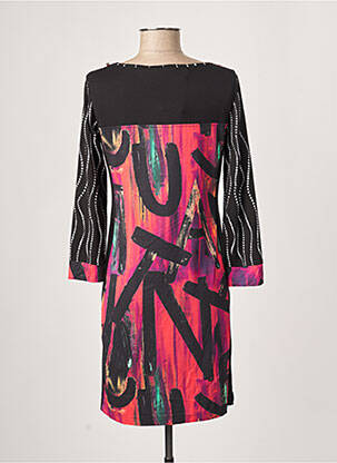 Robe courte manches longues manches longues rose OLIVIER PHILIPS femme