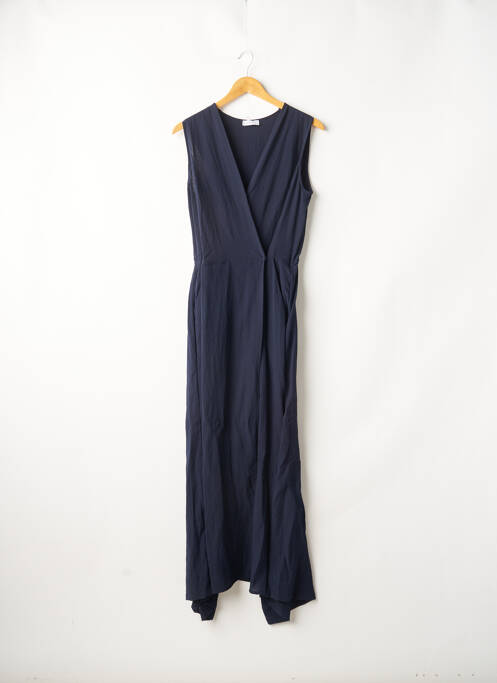 Combi-pantalon tissage crêpe sans manche bleu NINATI femme