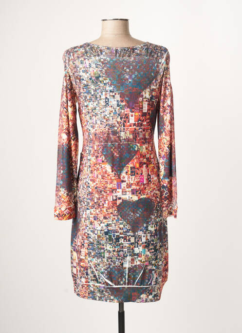 Robe mi-longue orange EROKE pour femme