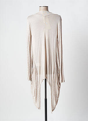 Gilet manches longues stretch beige CRISTINA GAVIOLI femme