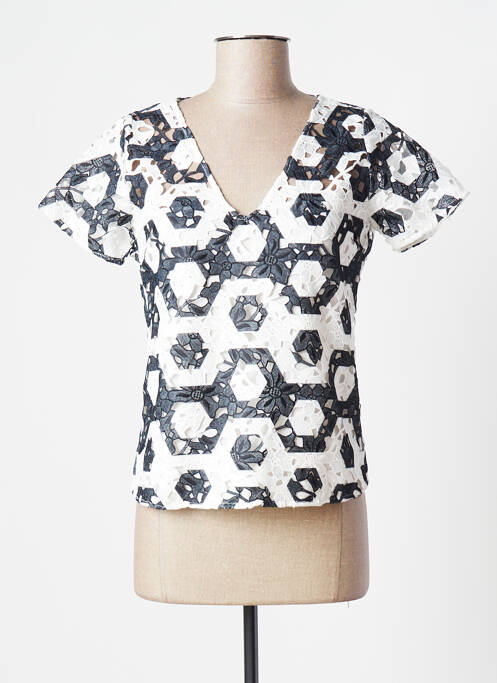 Top manches courtes manches courtes blanc ANNE FONTAINE femme