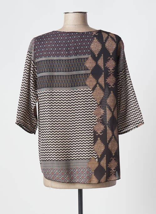 Blouse marron CRISTINA REJ pour femme