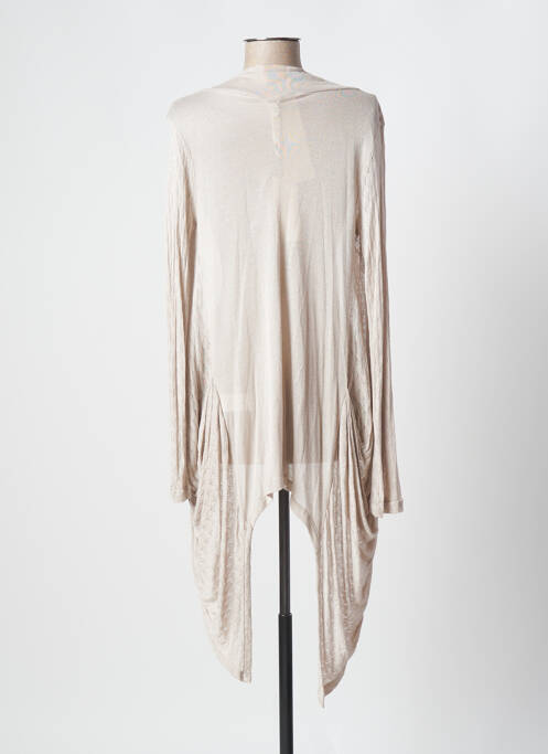 Gilet manches longues beige CRISTINA GAVIOLI pour femme